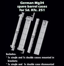 German Mg34 spare barrel cases for Sd. Kfz. 251 - 4.