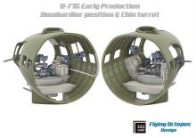B-17G Bombardier position & Chin turret upgrade for HK Model - 13.
