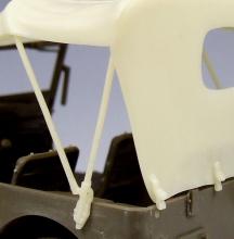 Willys Jeep Tarp Set & Masking Film for Tamiya Kit - 3.